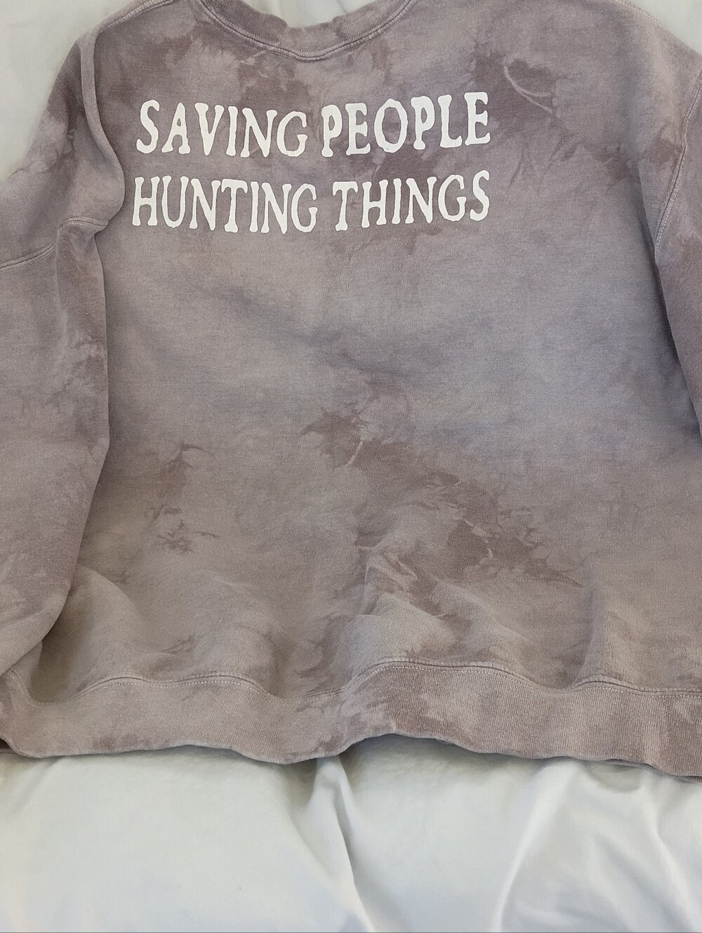 Supernatural Women’s Crewneck Sweatshirt - Lavender Tie-Dye